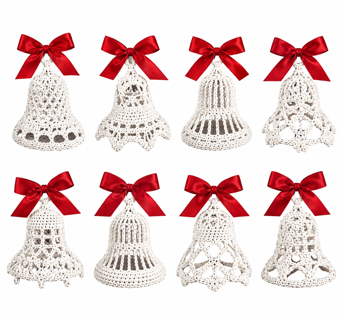 Beautiful Bells Crochet Pattern PDF 16 Lace Bell Designs Christmas Wedding Decor