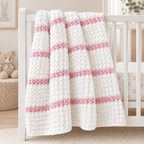 Easy Big thick Chunky Stripe Baby Blanket  Crochet in Super Chunky  14ply - 52 x 63" Crochet pattern