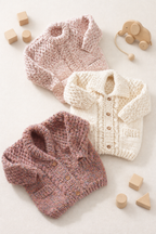 Easy Super Chunky Sweater & Cardigans Pockets Long sleeves Boys Girls 22" - 34" Super Chunky Super Bulky Knitting Pattern PDF download