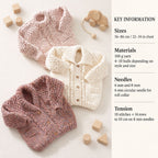 Easy Super Chunky Sweater & Cardigans Pockets Long sleeves Boys Girls 22" - 34" Super Chunky Super Bulky Knitting Pattern PDF download