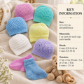 Premature Baby Hats  x 6 Designs & Socks Knitting Pattern- 3 ply Fingering Knitting pattern  PDF  download- Premie baby small baby