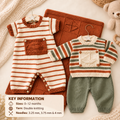 Baby Knitting Pattern 14–20 Inch  – Sweater, Romper & Pants Set with Blanket