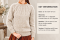 Cable Yoke Sweater Knitting Patterns, Women's Jumpers, Size 32-42" Chest