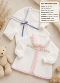 Vintage Baby Matinee Coat Knitting Pattern, Double Knit (PDF Download)