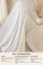 Baby Vintage Shawl in 4 ply heritage shawl -41 Inches square Knitting pattern plus 2 pram covers