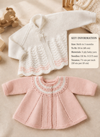 Vintage Baby Matinee Cardigans in 3ply (PDF Download)