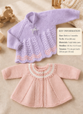 Vintage Baby Matinee Cardigans in 3ply (PDF Download)