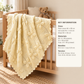 Baby Flower Pram Cover Cot  Blanket-Afghan  & Shawl in DK- 8Ply -Light worsted wool 3 sizes styles  PDF Knitting Pattern
