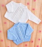 Vintage Baby Matinee Coat Knitting Pattern, Easy Knit, 4 Ply (PDF Download)