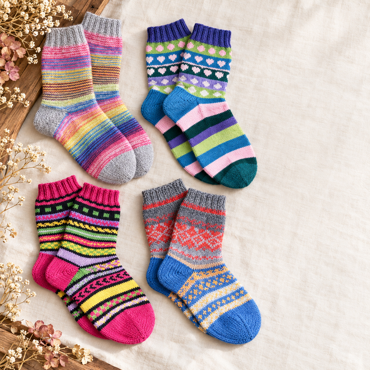 Vintage Adult man's  Socks Knitting Pattern 5 different styles to knit in 4 ply Fingering wool  Download PDF  Vintage socks