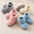 Easy Knit Chunky Slippers Knitting Pattern Knitted on 2 Needles Chunky Bulky wool Knitting pattern Download PDF slipper socks 3 - 24 months