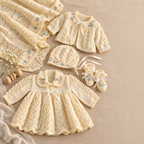 Baby Layette- Dress- Jacket- Bonnet- Shawl - Bootees- Christening set in Fingering- 4 ply- Download Knitting  Pattern-Birth- 12 Months PDF