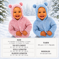 Baby Easy Knit Plain or Stripe Hooded Jumper Sweater Raglan sleeves Pocket, DK 8 Ply Light worsted wool Knitting Pattern Download PDF 16"-26