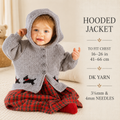 Boy or Girl's  Scottie Dog Hooded jacket~Cardigan & Jumper- Easy chart- DK (8Ply) chest 16 - 26" Knitting pattern