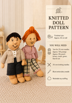 Max & Moritz Knitted Dolls, Vintage Knitting Pattern (PDF Download)