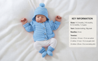 Baby easy knit cardigan hat mitts shoes & hooded jacket -knitting pattern - 16 - 22" -dk - 8ply light worsted knitting pattern