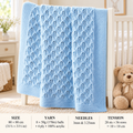Vintage  Baby Shawl Knitting Pattern PDF 1950s -Square Christening, knitted in fingering wool 60" Square- English Only (Copy)