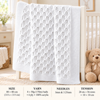 Vintage  Baby Shawl Knitting Pattern PDF 1950s -Square Christening, knitted in fingering wool 60" Square- English Only (Copy)