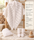 Baby shawl, , lacy pattern, 4 Ply yarn, Knit, 24", Vintage knitting pattern