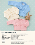 Baby Cardigan Knitting Pattern – 3 Styles, DK Weight Yarn (PDF Download)