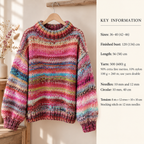 Woman's Chunky quick knit sweater- roll neck  36"-40" & 42-46" Chunky 12 Ply Bulky Wool Knitting Pattern PDF download