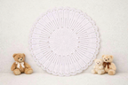 Vintage Circular Crochet Baby Shawl Pattern (PDF Download)