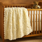 Baby Flower Pram Cover Cot  Blanket-Afghan  & Shawl in DK- 8Ply -Light worsted wool 3 sizes styles  PDF Knitting Pattern