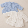 Vintage Baby Matinee Coat Knitting Pattern, Lace Yoke (PDF Download)