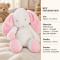Easy Knit Bunny Rabbit Toy Knitting Pattern Knitted in DK snowflake wool  8Ply Light worsted- Download PDF 47 cm tall