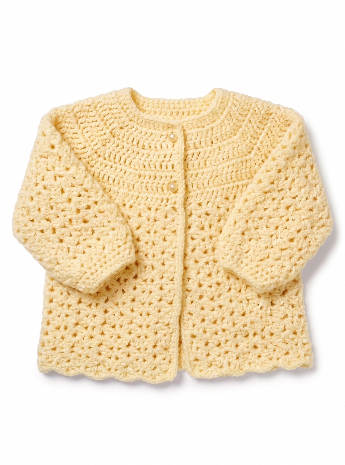 Baby Matinee Coat Crochet Pattern DK 18–20 inch Chest PDF