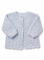 Baby Matinee Coat Crochet Pattern DK 18–20 inch Chest PDF