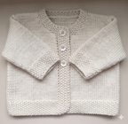 Baby Cardigan with Moss stitch Borders Knitting Pattern – DK 8 Ply (Birth-18 months)