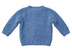 Easy Round Neck Garter Stitch Baby sweater~ 6mth - 8 years Toddler Child Kids ~ Aran 10 Ply Yarn Knitting Pattern Digital PDF Download