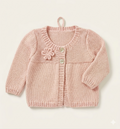 Girls Round neck Lacy frilled yoke Jumper Embroidered flowers Knitting pattern Size 18" - 22" Download Knitting Pattern PDF (Copy)