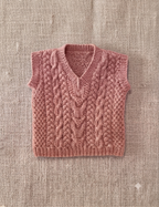 Baby Child Cable Sweater & Slipover DK Knitting Pattern 16–28in