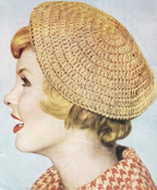 Vintage Crochet Beret & Cap Pattern PDF – Ladies DK Hats