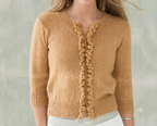 DK Knitting Pattern Frill Cardigan & Top 28–42 in womans