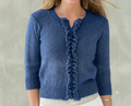 DK Knitting Pattern Frill Cardigan & Top 28–42 in womans