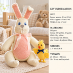 Easter Bunny, Chick & Eggs Knitting Pattern – Vintage DK Wool (PDF Download)