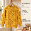 Wheatsheaf Cable Sweater Boy- Girl- Knitting Pattern -DK / 8Ply Light worsted wool needed- Knitting pattern PDF Download- 3-6 YEARS