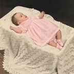 Vintage Baby Layette Book, 20 pages to knit including baby shawl