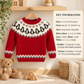Childs Penguin Jumper age 2-10 years Lopi Icelandic Aran Knitting Pattern