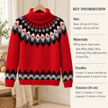 Fair Isle Yoke Sweater Knitting Pattern, Chunky Icelandic Yarn (PDF Download)