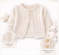 Girls Lace Cardigan Knitting Pattern – DK Weight, Ages 2-11 (PDF Download)