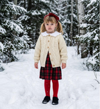 Traditional Aran Cardigan  Button front jacket Knitting Pattern (1-10 yrs)
