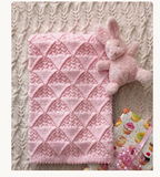 Baby Blanket Knitting Pattern PDF | 4 Pram & Cot Blanket Patterns | DK Baby Blanket | Lace Cable Garter Stitch Knitting