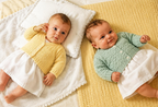 Baby Cardigan Knitting Pattern PDF, V Neck & Button Cardigan, 19 Inch, 0–6 Months