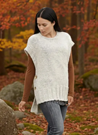 Ladies Sweater Vest Knitting Pattern PDF Download Round Neck Sleeveless Top Side Fastening & Long Back 32-56 Inch Bust Super Chunky wool
