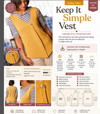 Ladies Waistcoat Knitting Pattern PDF Download | Easy Summer Vest Top | Sizes S-2XL | Lightweight Vintage Knit | Instant Download