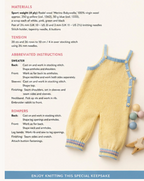 Child's Sweater & pants with embroidered rabbit Knitting Pattern -4 Ply wool  Instant Download Knitting pattern Height 74cm